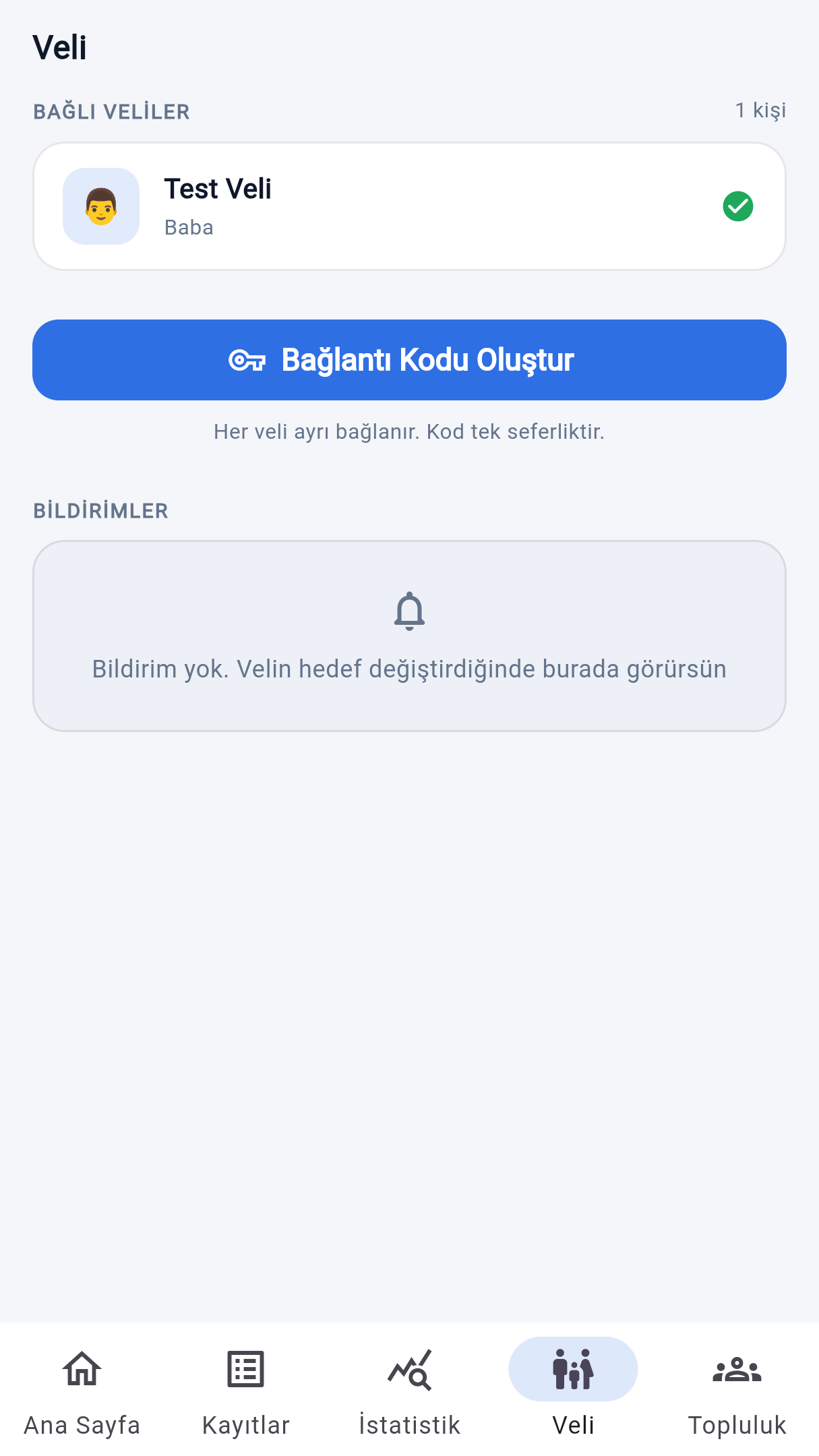 Veli bağlantısı